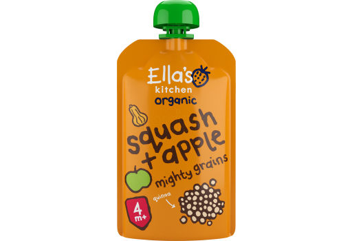 Ellas Kitchen Babymos Squash, Æble & Quinoa 4 Mdr Ø 