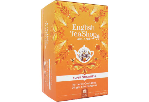 English Tea Shop Koffeinfri Te Turmeric, Ginger & Lemongrass Ø