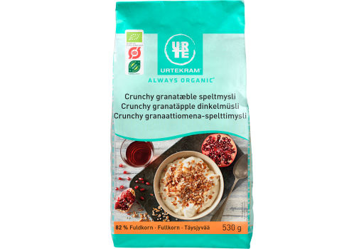 Urtekram Mysli spelt crunchy granatæble Ø