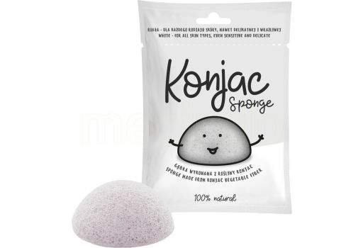 Konjac Svamp Hvit til Alle Hudtyper