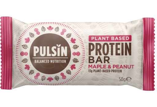 Glutenfri Proteinbar Maple & Peanut fra Pulsin