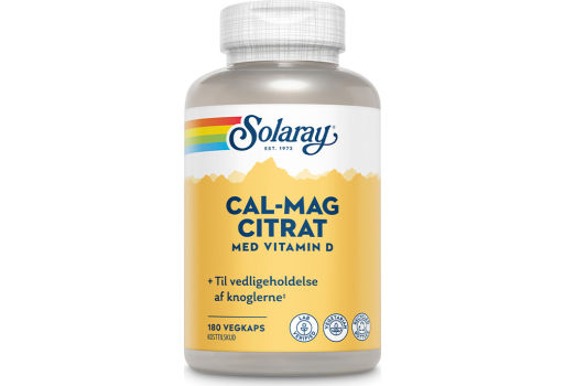 Solaray Cal-Mag Citrat + D-vitamin