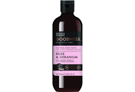 Baylis & Harding Goodness Body Wash Rose & Geranium 