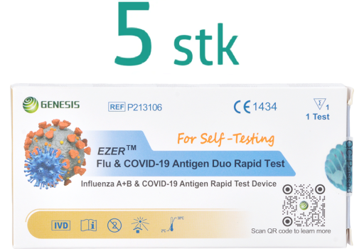 Covid-19 och Influensa A+B Hemmatest 5 st.