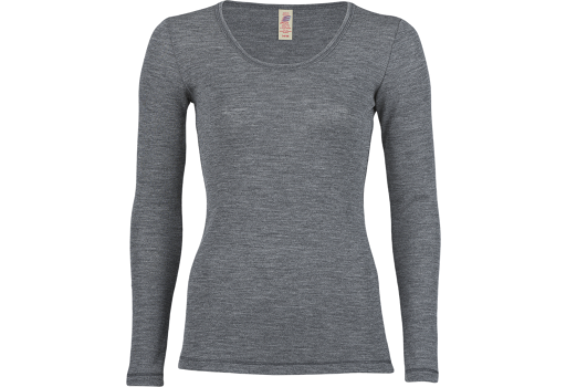 Bluse 100% Merinould Slate fra Engel Natur