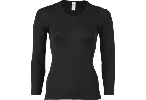 Bluse Merinould & Silke Black fra Engel Natur