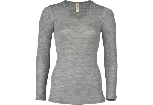 Bluse Merinould & Silke Light Grey fra Engel Natur