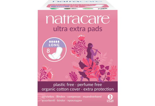 Natracare  Ultra Extra Bind Long Og M. Vinger
