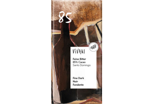 Vivani  mørk chokolade 85% Økologisk