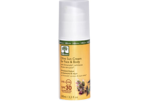 Bioselect Olive Sun Cream For Face & Body Spf 30