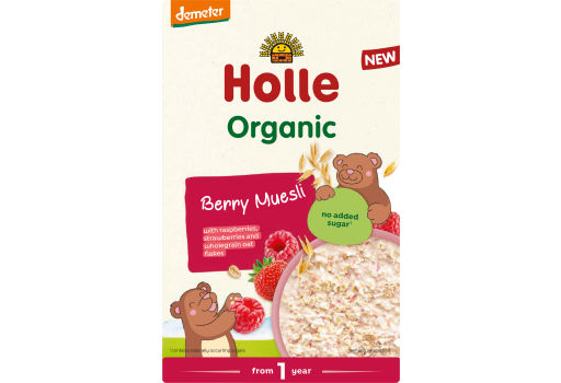Holle Berry Müsli, fuldkorn med bær Holle Økologisk Demeter