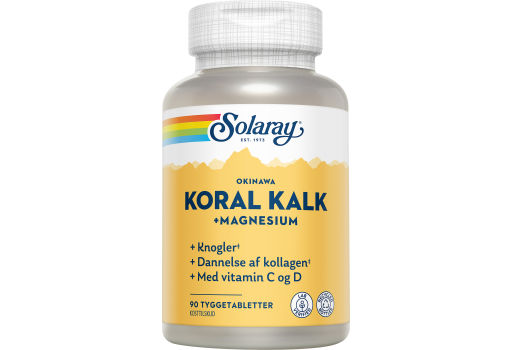 Solaray KoralKalk med vit. C og D tyggetablet