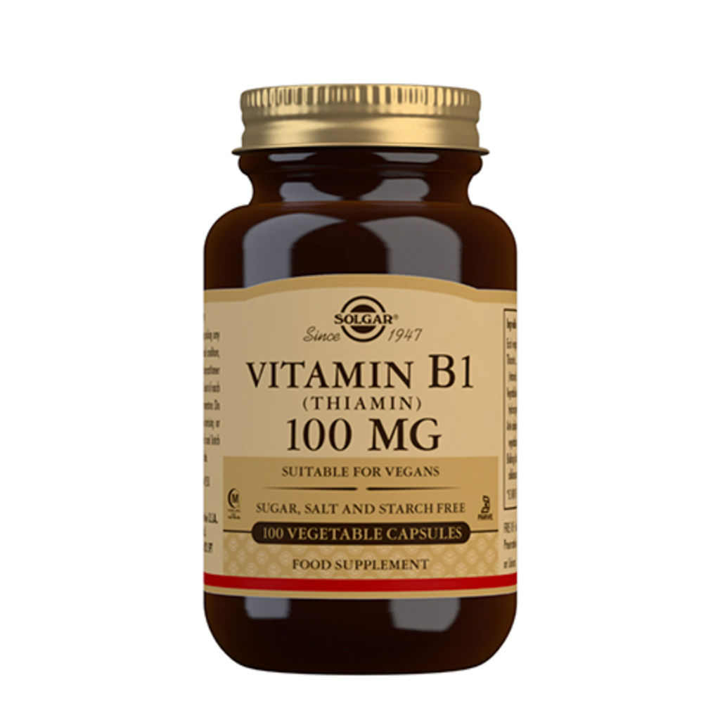 Solgar B1-vitamin 100 Mg (Thiamin) kun 149,00 kr | mecindo.no