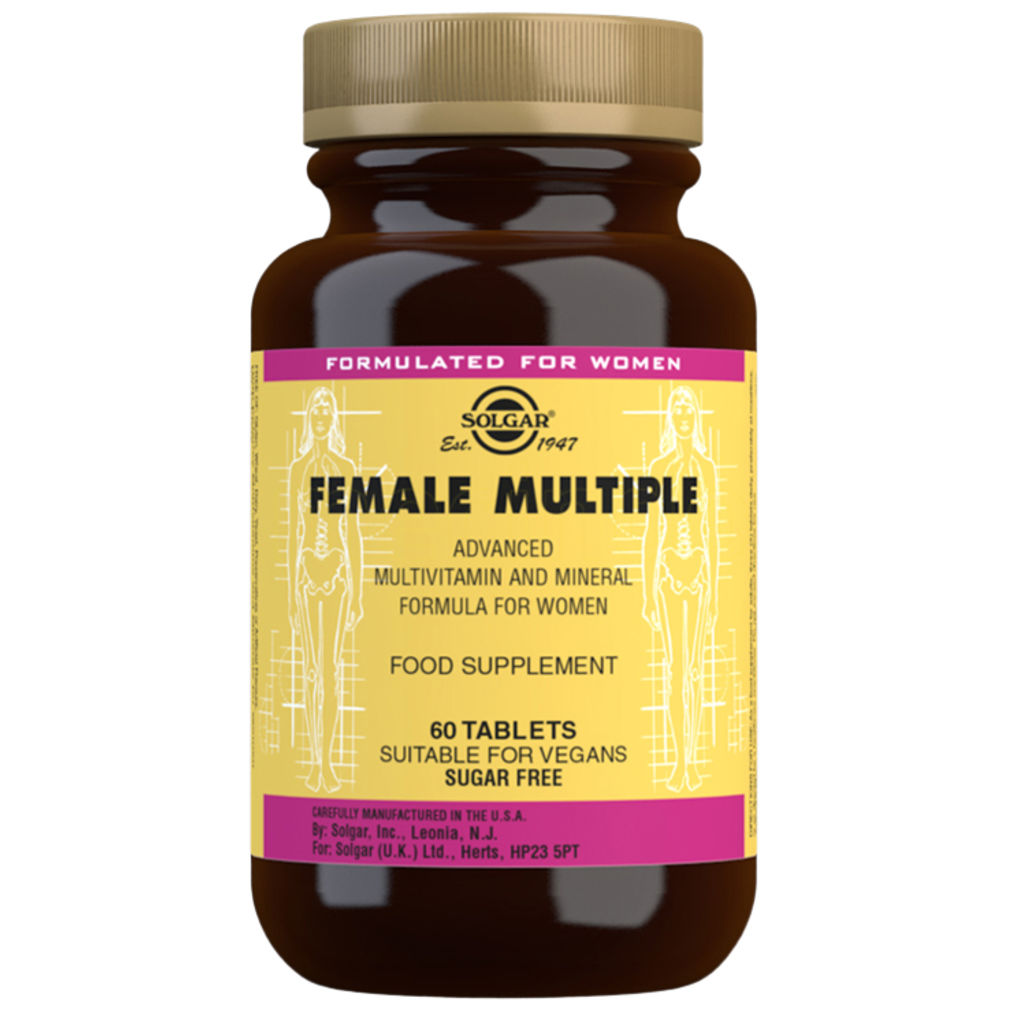 Solgar Female Multiple Multivitamin Til Kvinder kun 280,00 kr | mecindo.no