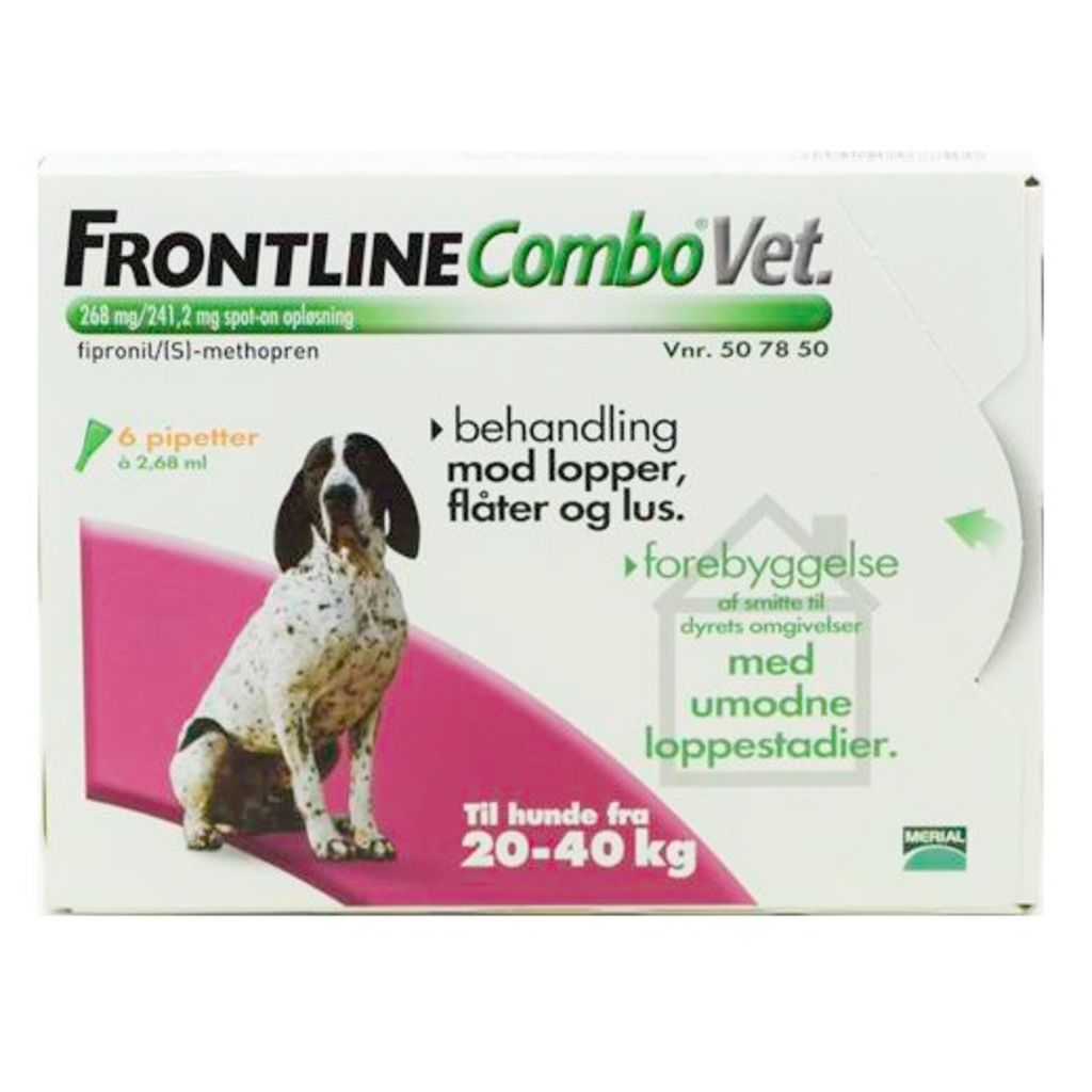 Frontline Combo Hund 2040 kg kun 299,95 kr mecindo.dk
