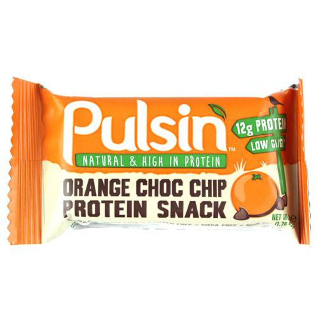 Pulsin Orange Chocolate Chip Protein 18x50g for 299,95kr. Mecindo.dk