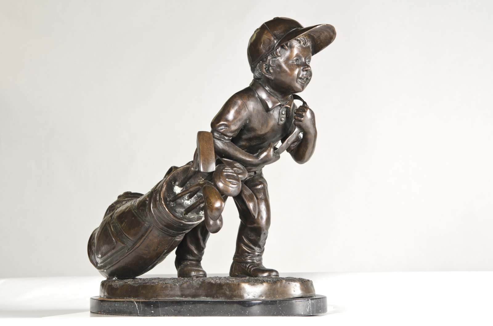 Bronze Statue at Fran and Ron Green's Verde Classics Museum Collection
