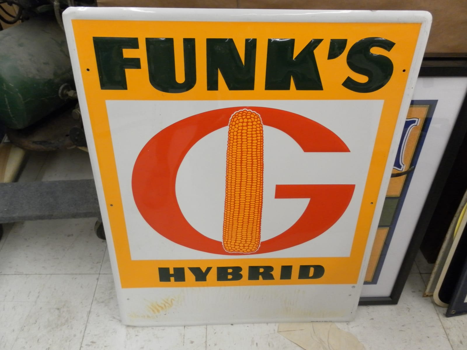 Funks Hybrid Sign at Gone Farmin' Fall 2012 as Z109 Mecum Auctions