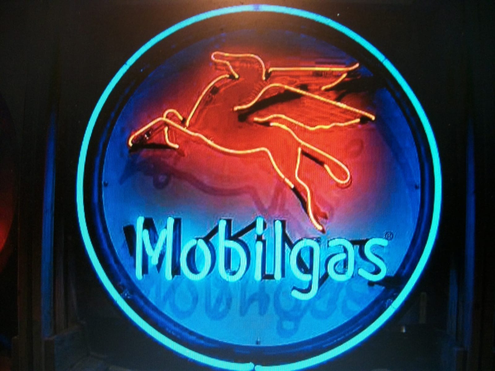 Mobilgas Neon Sign at Des Moines 2012 as S180 Mecum Auctions