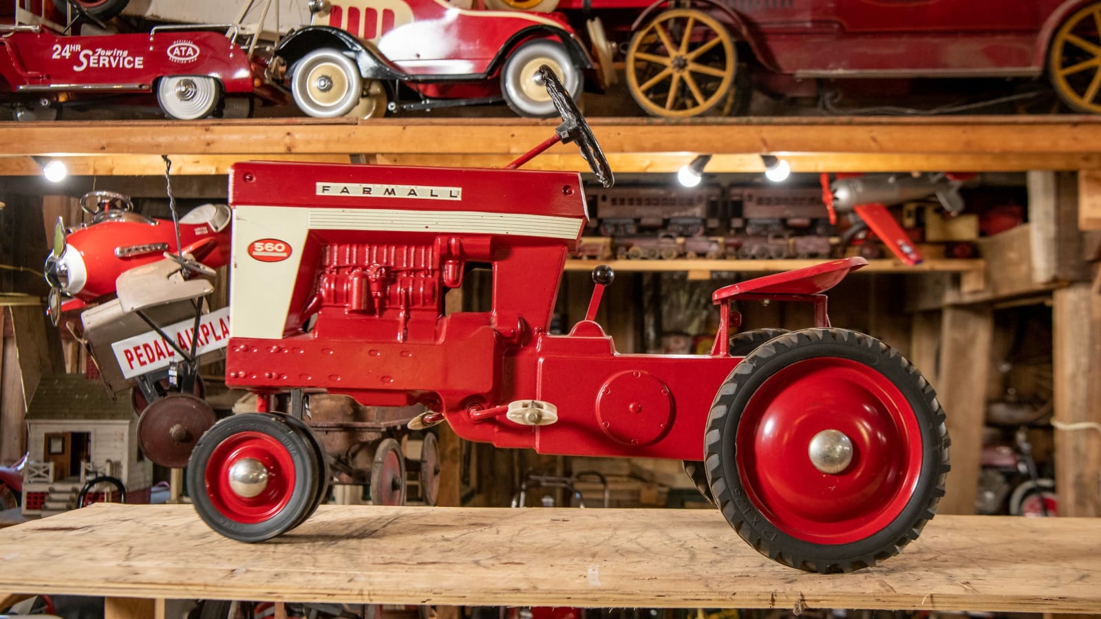 Farmall 560 Pedal Tractor at Elmer's Auto & Toy Museum Collection 2022