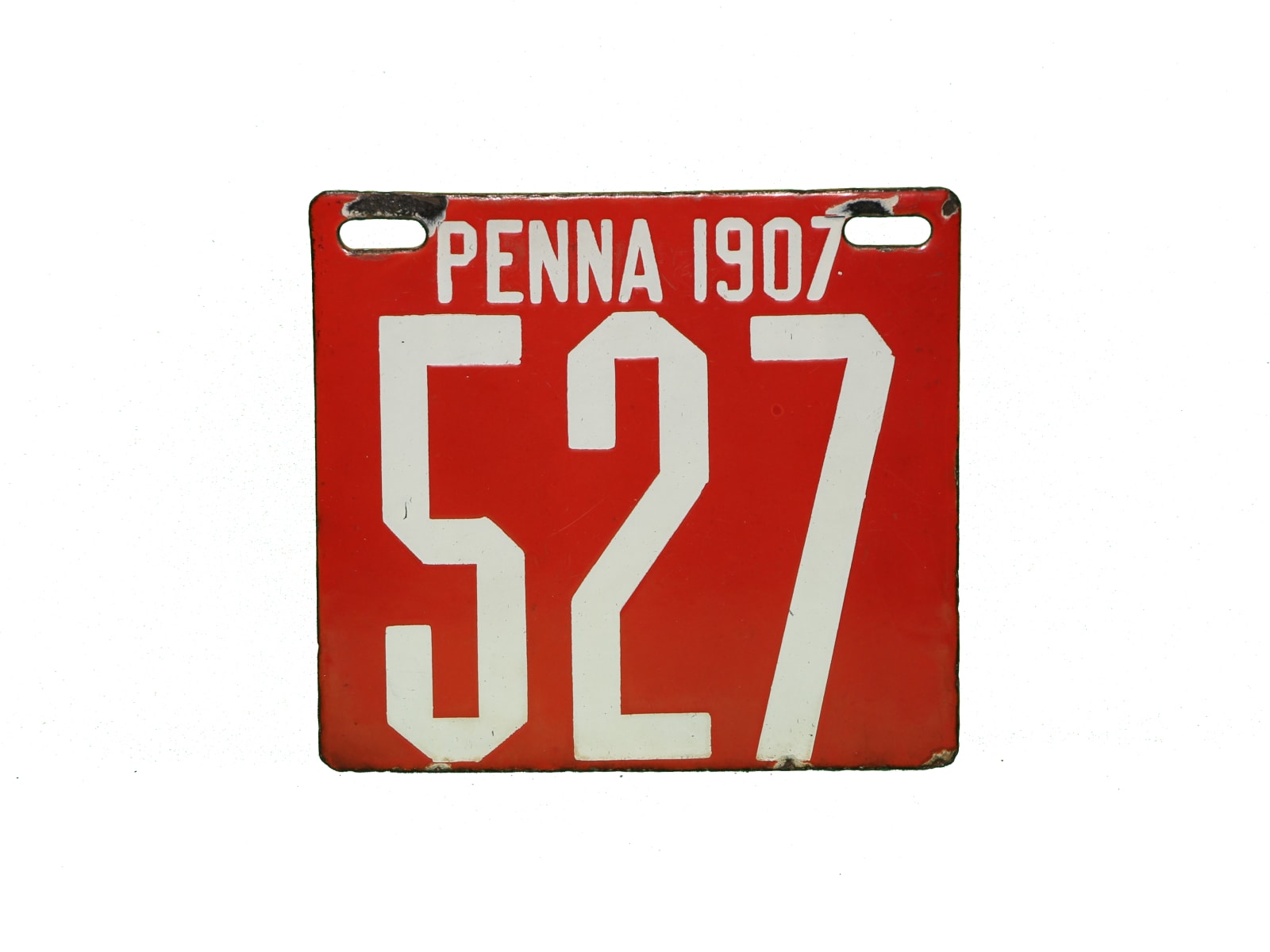 1907 Pennsylvania Porcelain License Plate at Kissimmee 2014 as M131