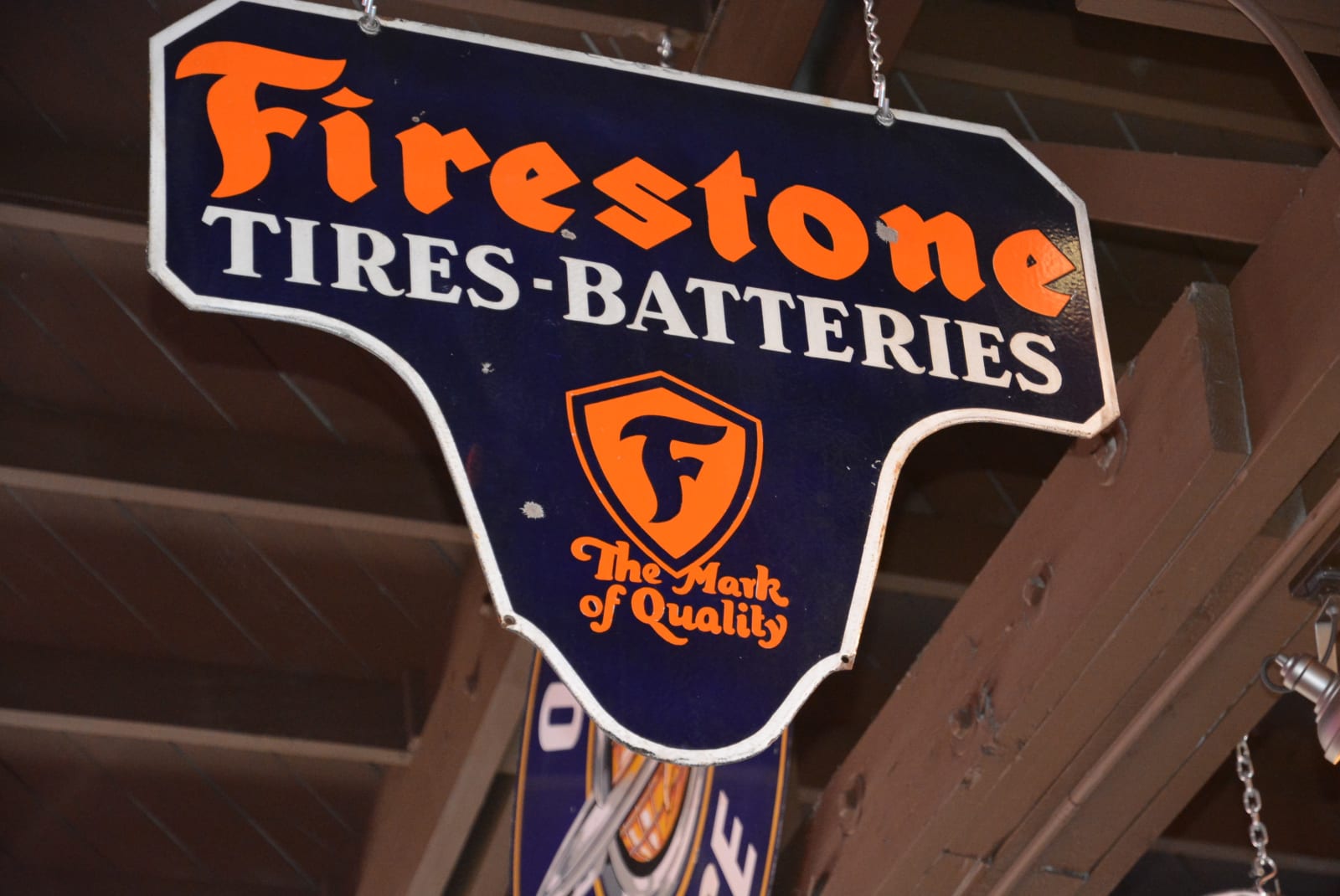 Firestone Tires Batteries Sign DSP at Kissimmee 2016 as M128 Mecum
