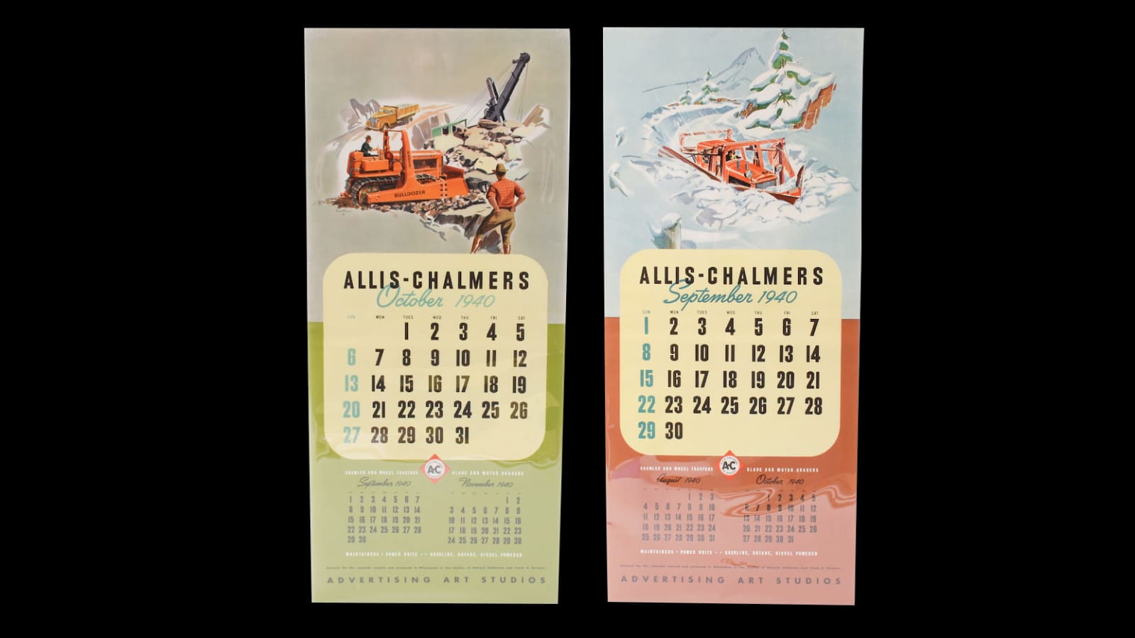 AllisChalmers 1940 Calendars at Davenport 2019 as M24 Mecum Auctions