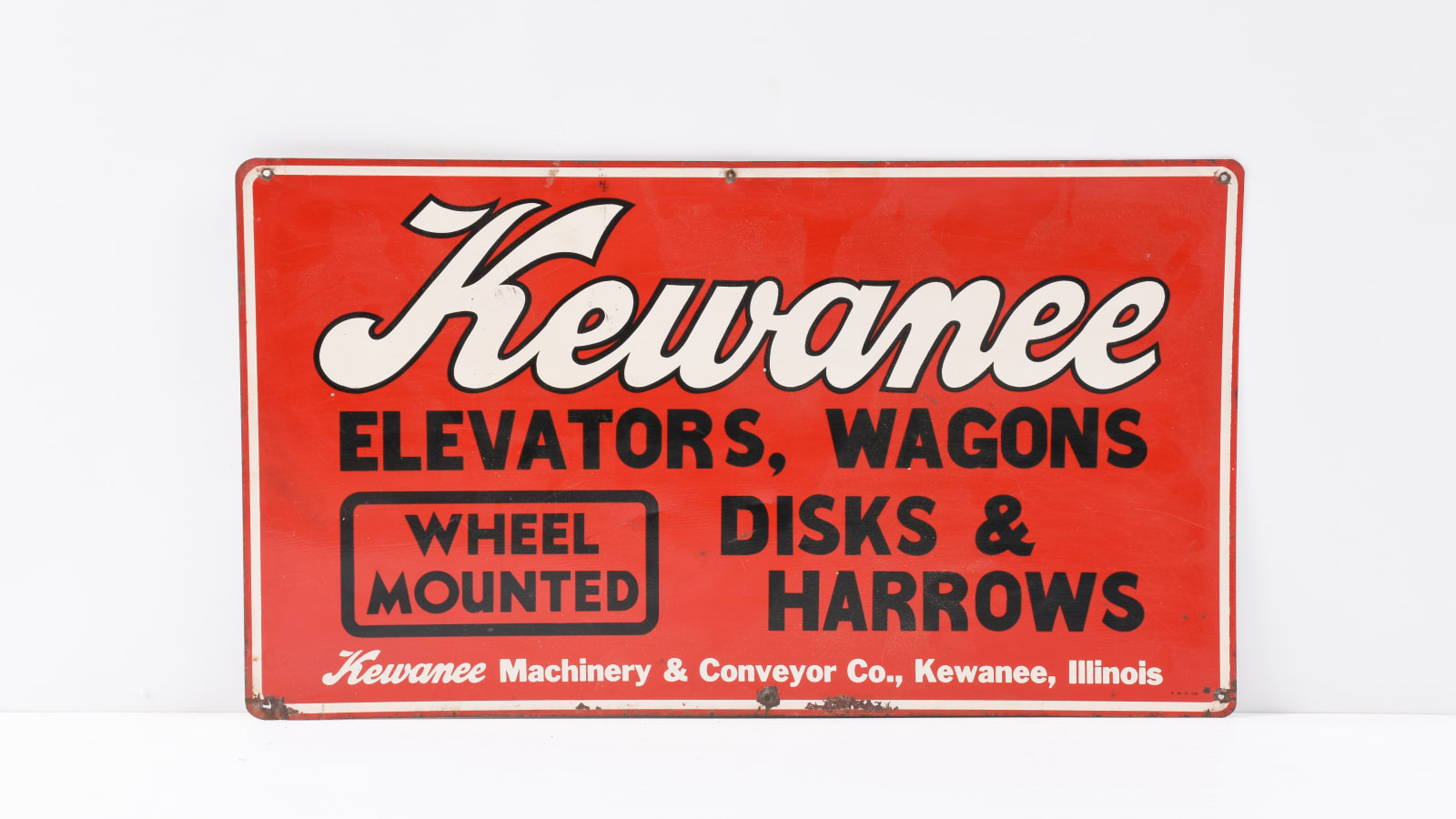 Kewanee Elevators, Wagons,disks & Harrows Sign at Davenport 2019 as M93