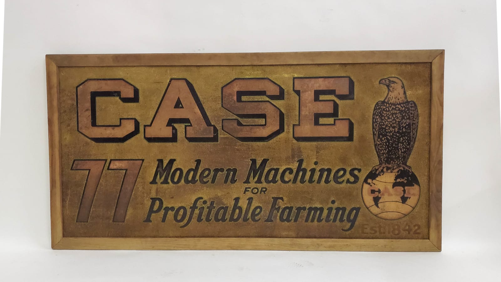 Case 77 Modern Machines SingleSided Smalt Sign 72.5x37 at Davenport