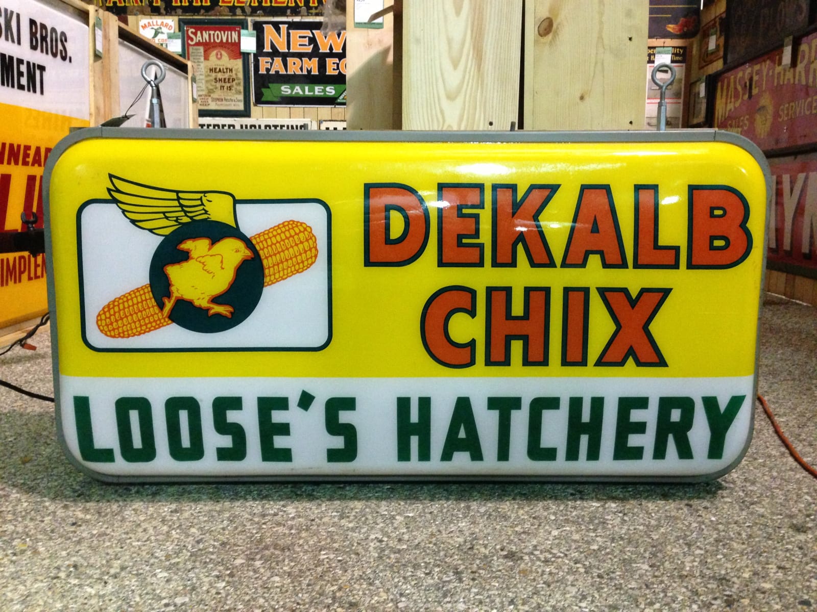 Dekalb Chicks DSL 48x25x11 at Gone Farmin' Walworth 2013 as M29 Mecum