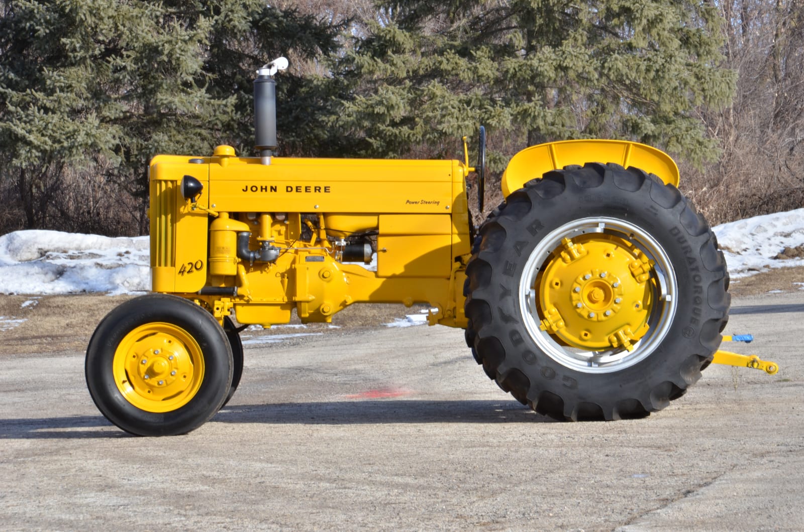 1957 John Deere 420 Industrial at Gone Farmin' Spring Classic 2015 as