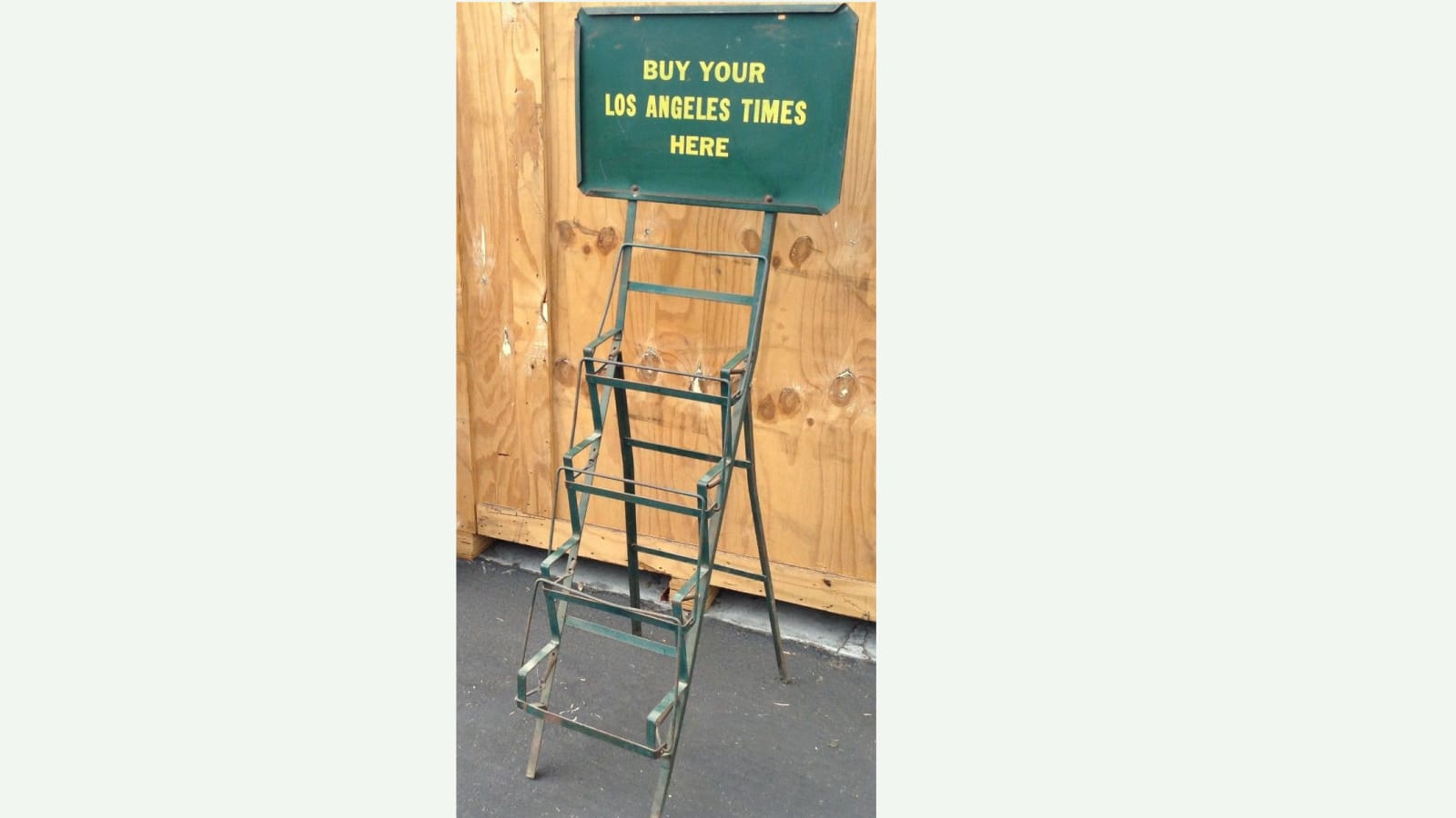 Vintage Los Angeles Times Newspaper Display Rack at Los Angeles 2017 as