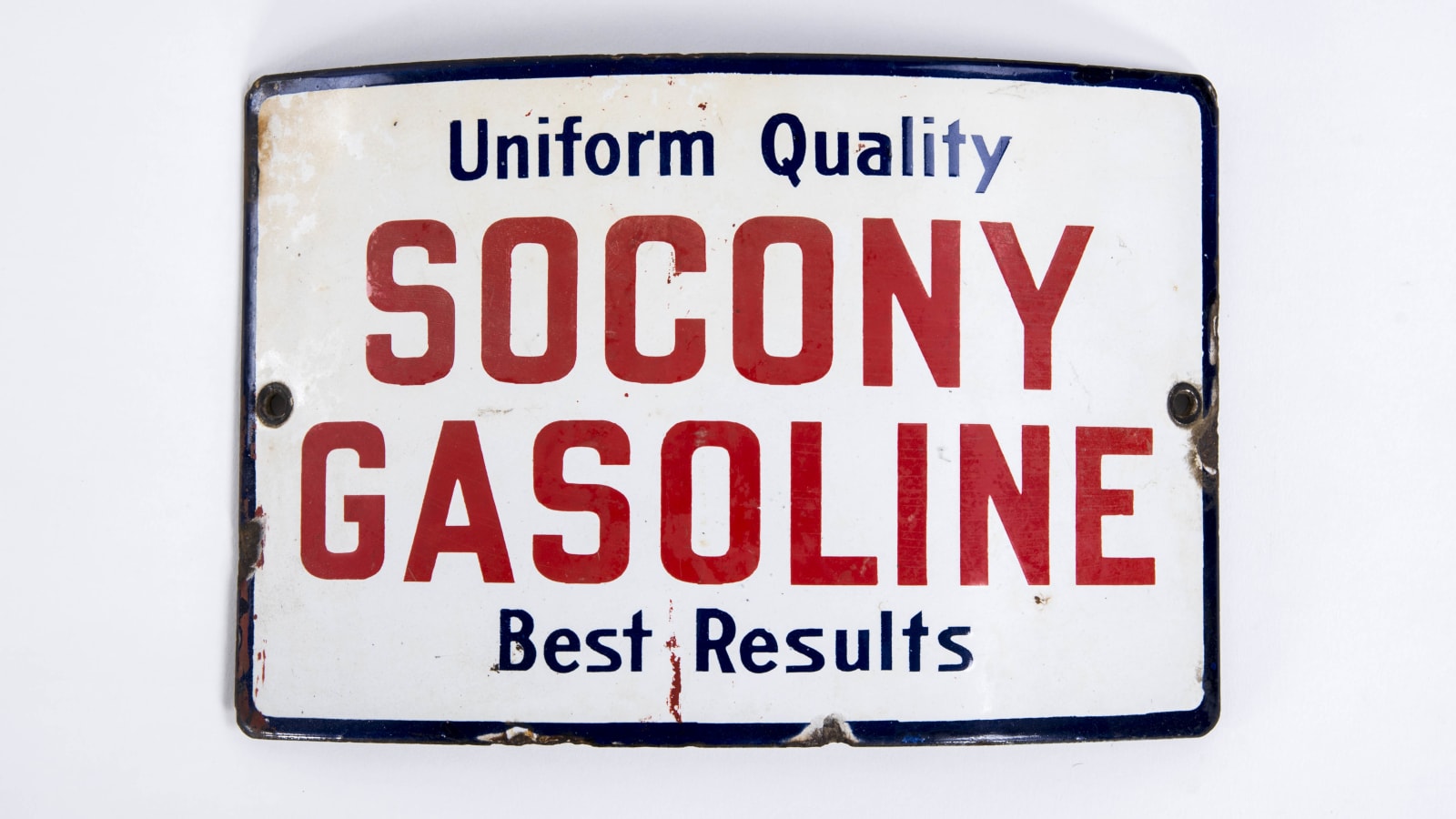 SOCONY Gasoline Pump Plate SSP 11 In. X 7 In. at The Road Art