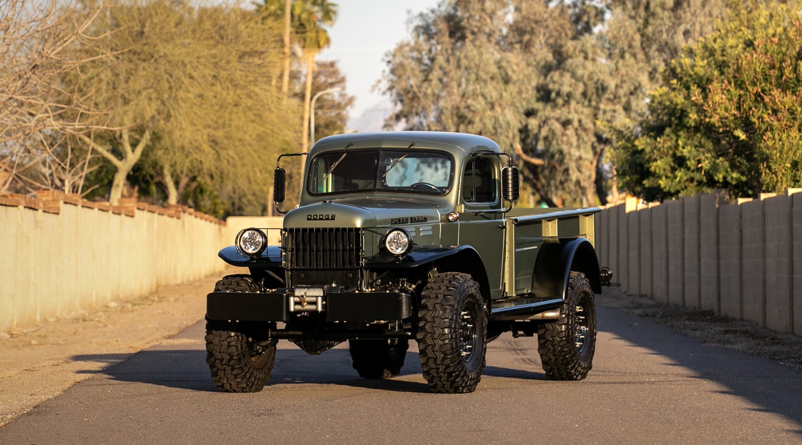 1958 Dodge Power Wagon W300m Navy Pickup At Glendale 2023 As S169 1