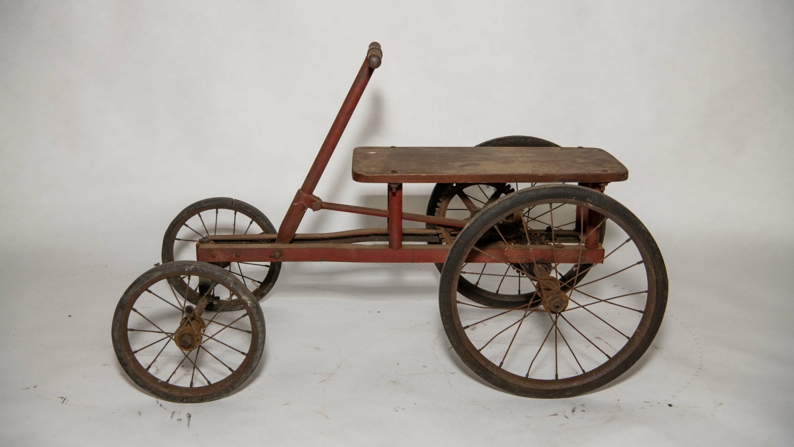 Wooden Irish Mail Push Cart at Gone Farmin' Spring Classic 2023 as B227 Mecum Auctions