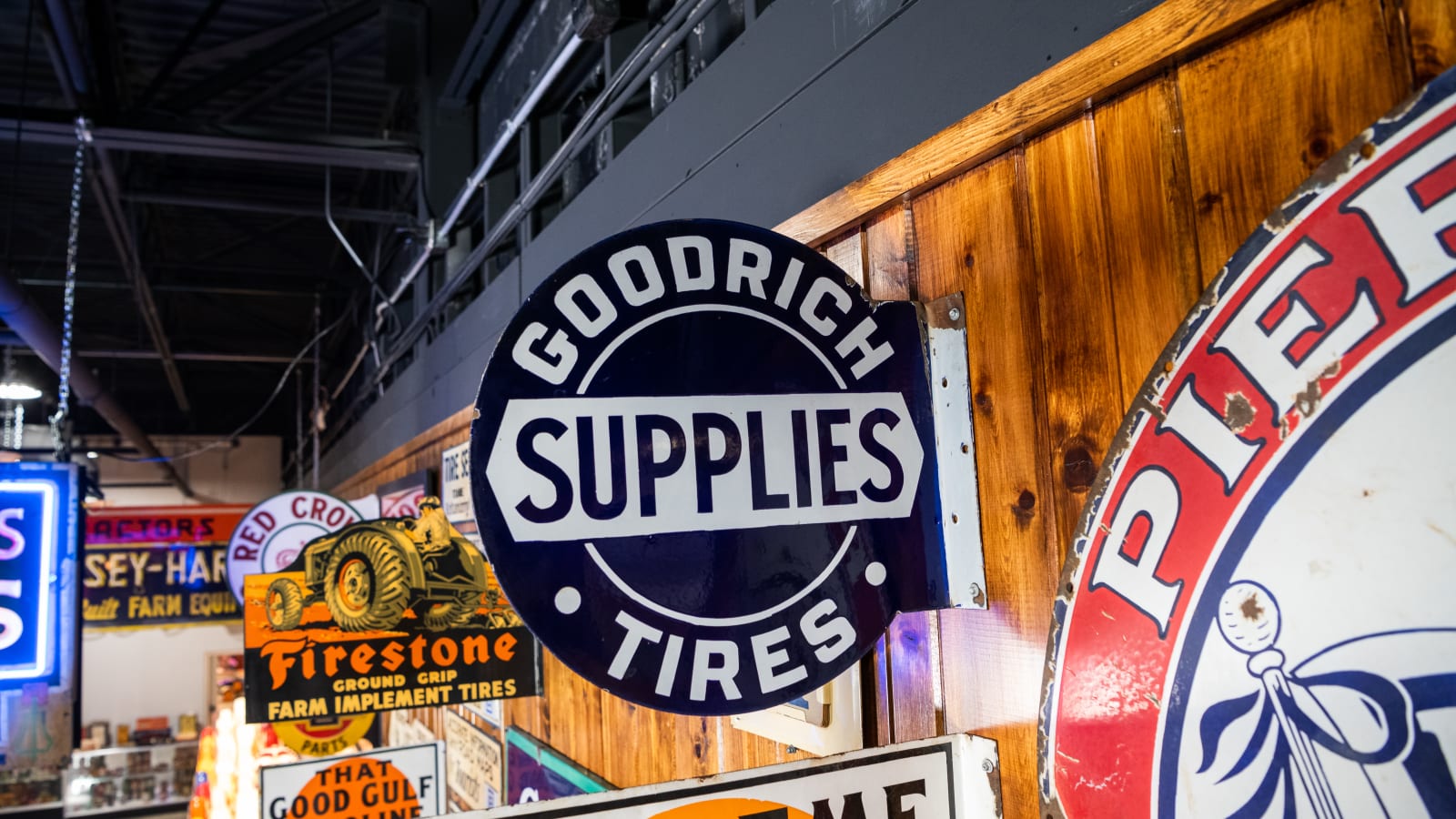 Goodrich Tires Porcelain Flange Sign at The World’s Largest Road Art