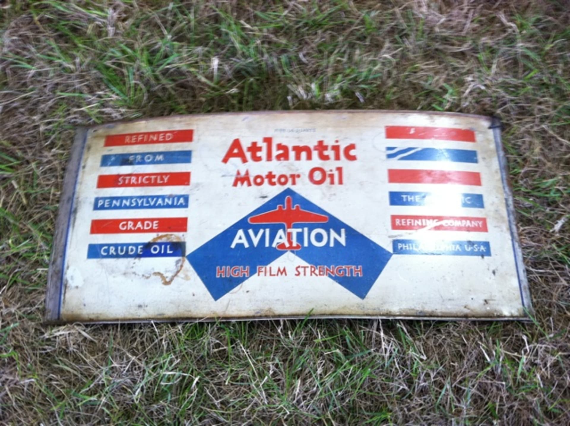 Atlantic Motor Oil Sign at Gone Farmin' Fall 2012 as Z110 Mecum Auctions