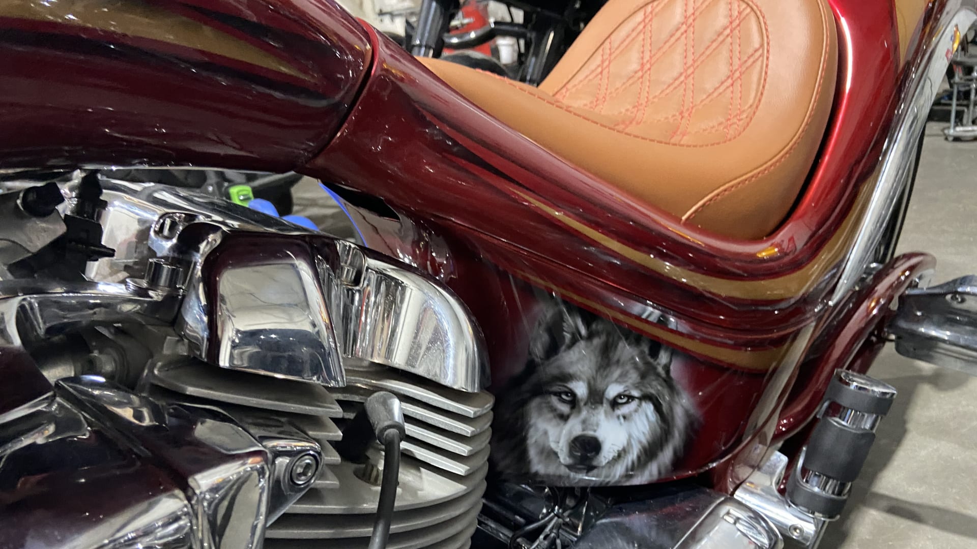 2009 Big Dog Wolf at Las Vegas Motorcycles 2023 as S315 Mecum Auctions