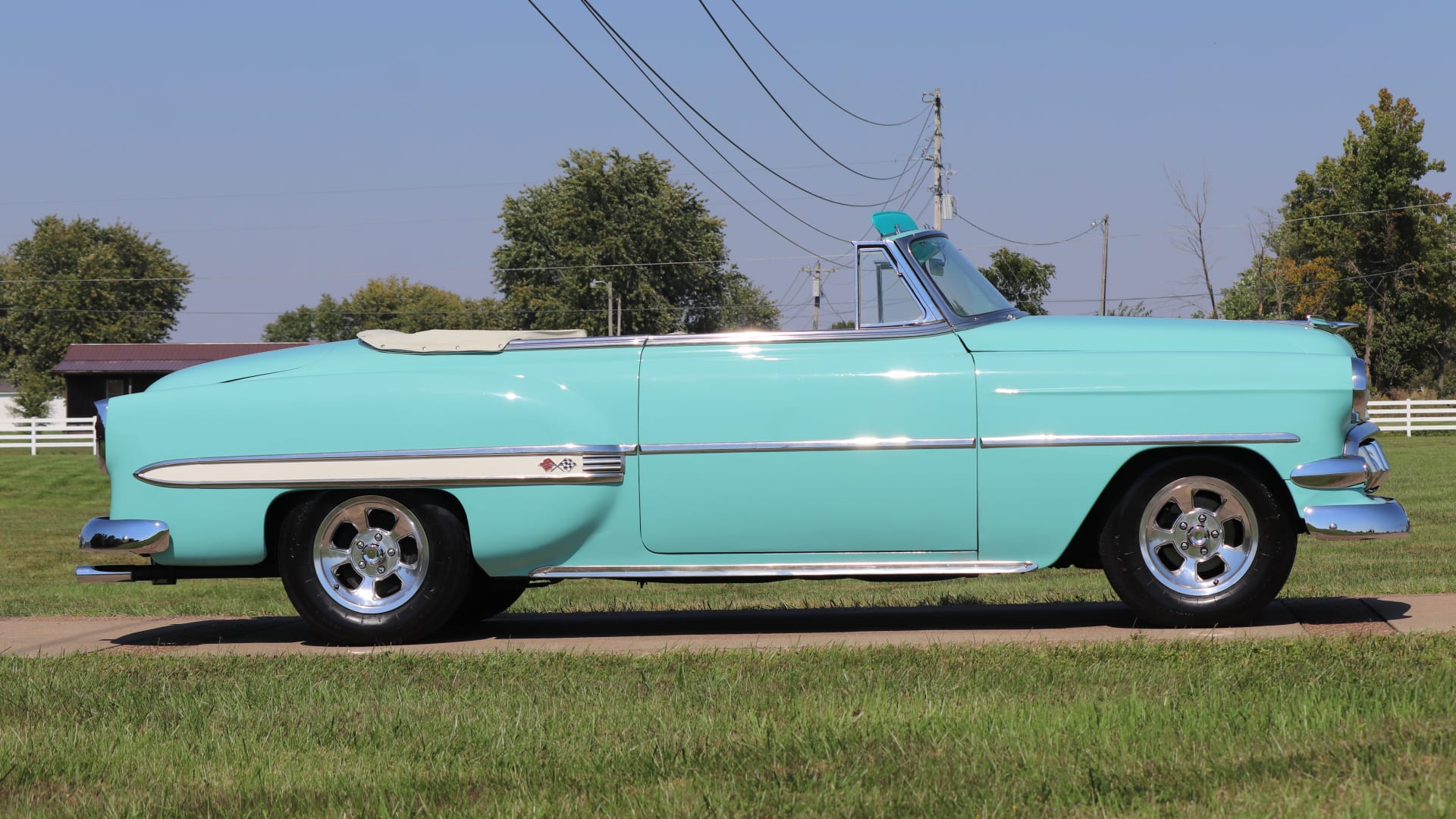 1954 Chevrolet Bel Air Convertible at Chattanooga 2021 as S49.1 Mecum