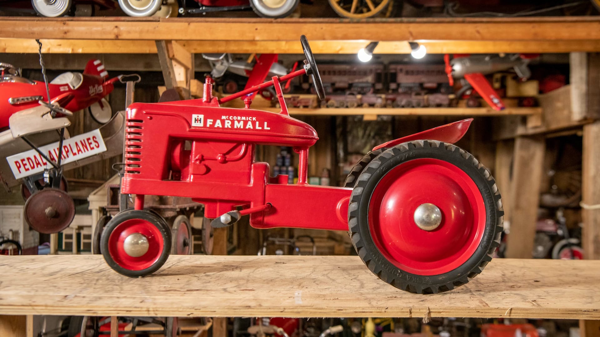 IH McCormick Farmall Pedal Tractor at Elmer's Auto & Toy Museum