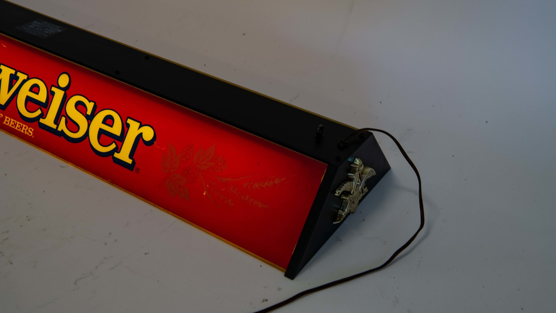 Budweiser Plastic Pool Table Light at Orlando Summer Special 2021 as