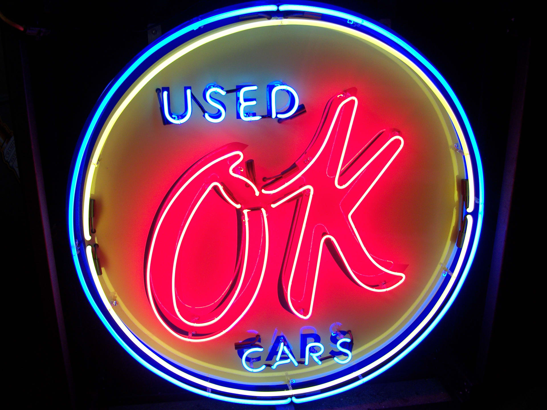 OK Used Cars Neon Sign SSTN 48in at Kissimmee 2014 as Z541 Mecum Auctions