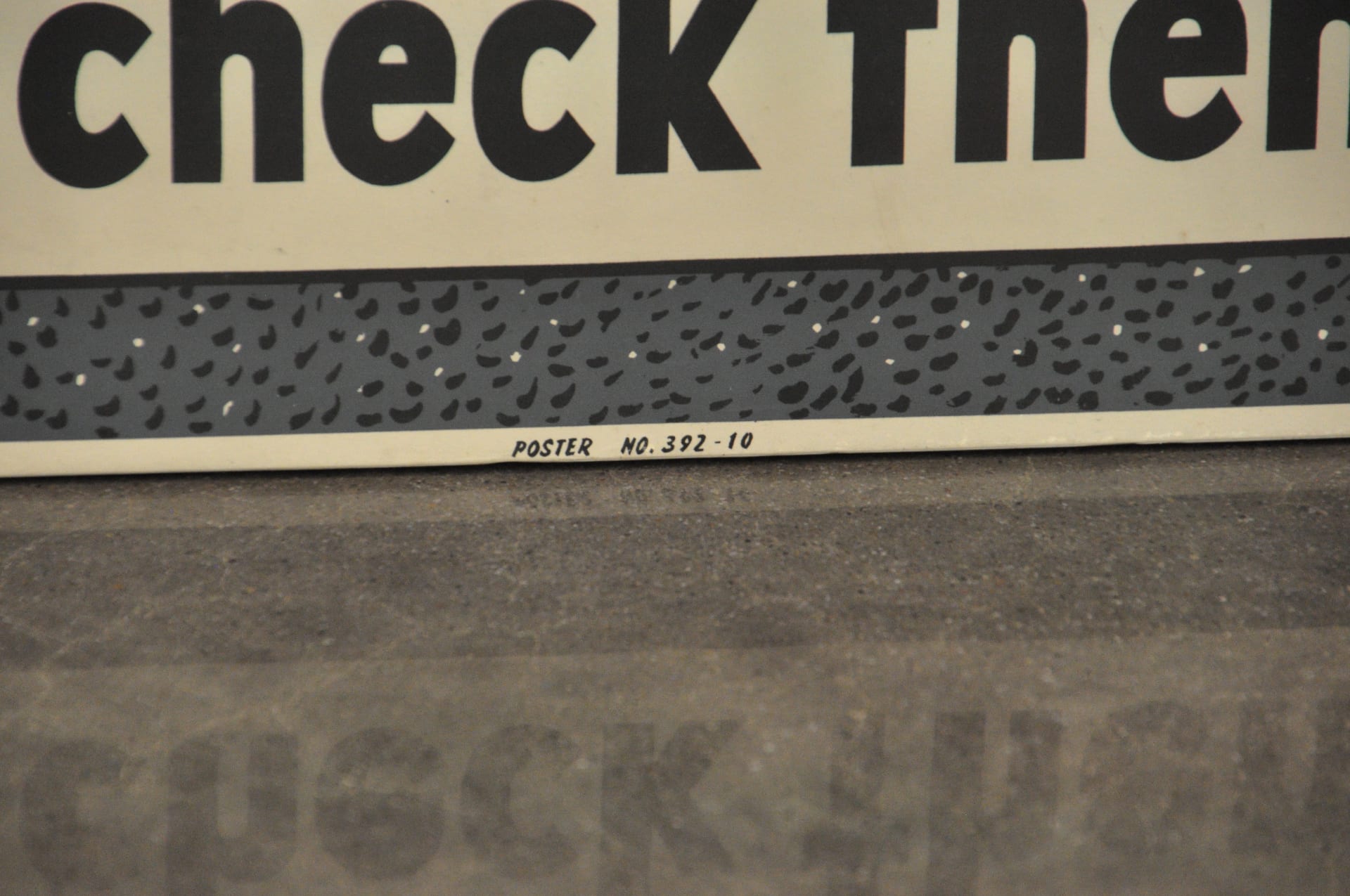 Chevrolet Poor Brakes Poster 39x26 at Kissimmee 2015 as M31 Mecum