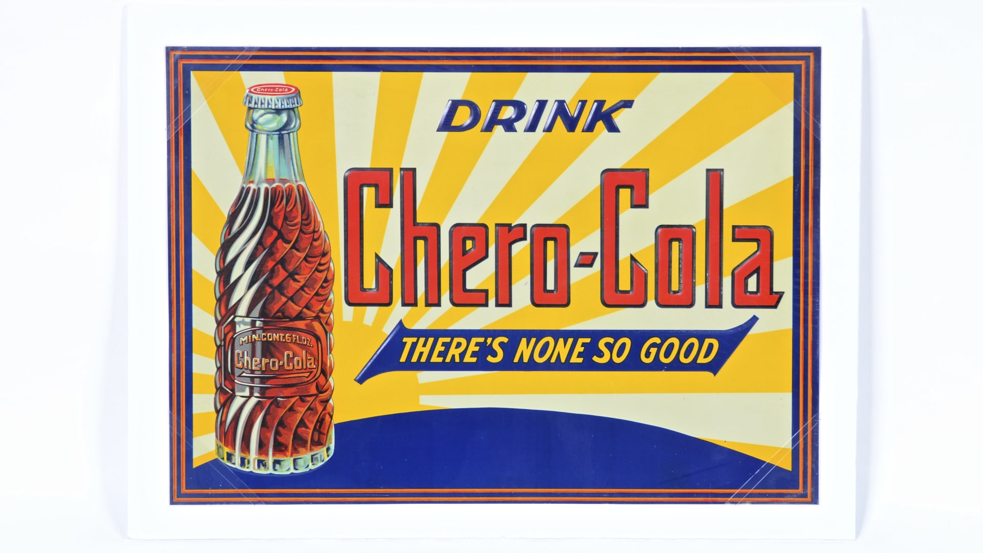 Drink Chero-Cola Sign SSTE 19.5x14 at Kissimmee 2016 as M231 - Mecum ...