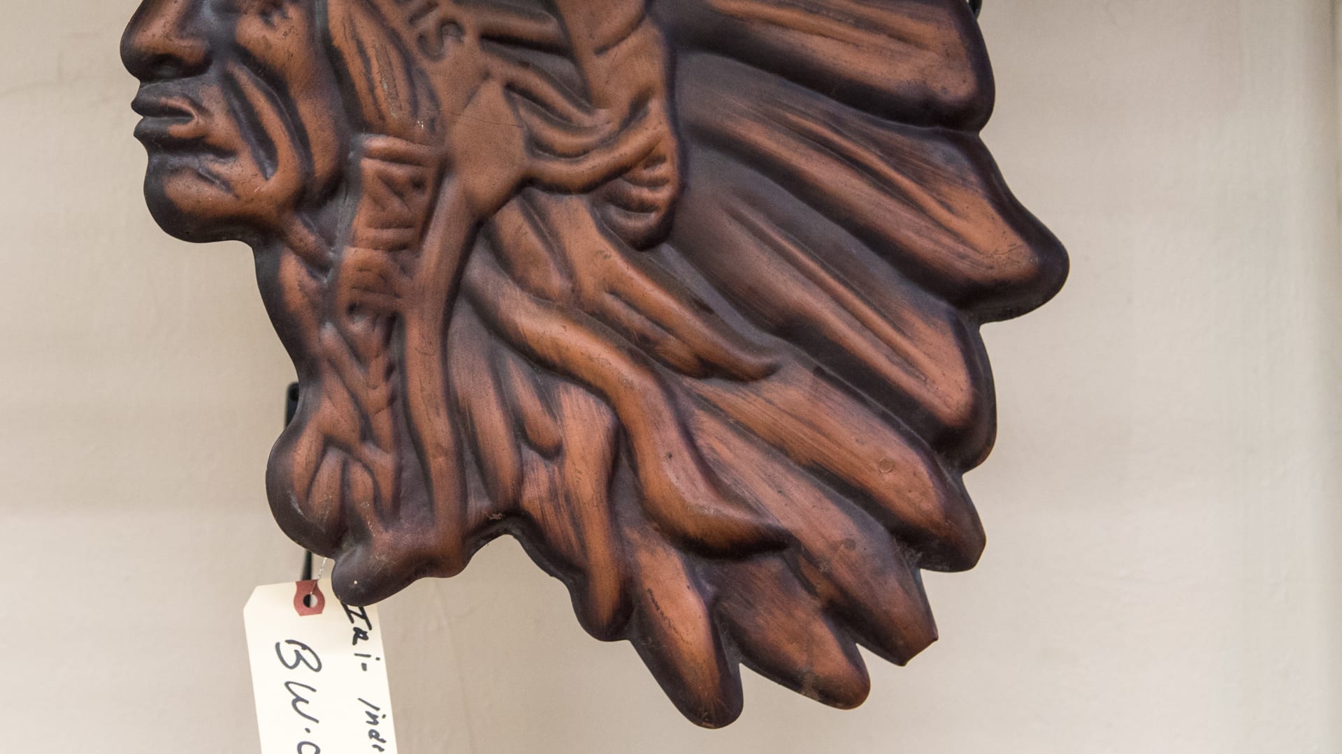 Iroquois Indian Head Back Lit Blue Neon at Kissimmee 2018 as Z81