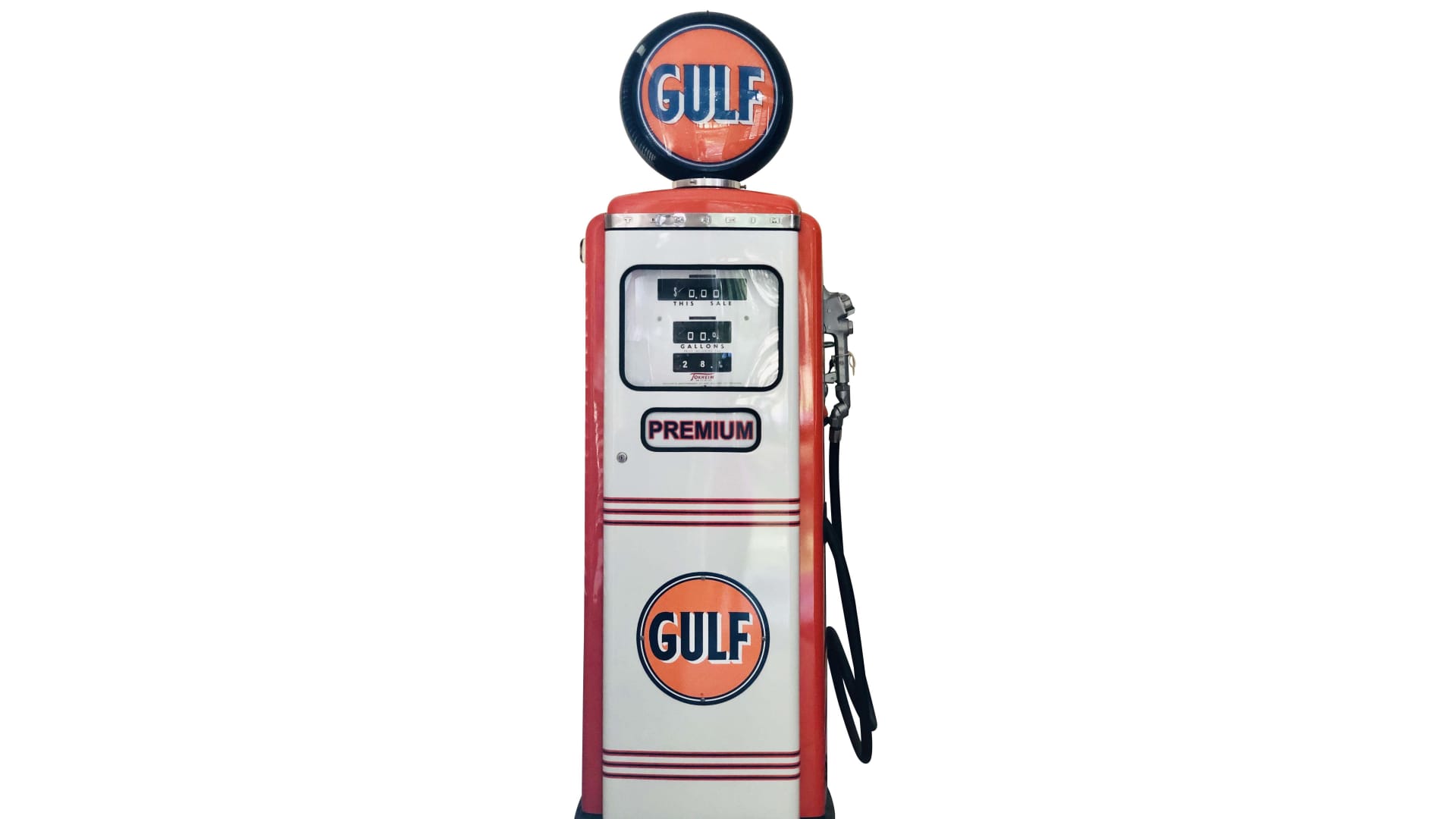 1955 Tokheim Gas Pump In Gulf Theme 60 In Tall At Kissimmee 2020 As