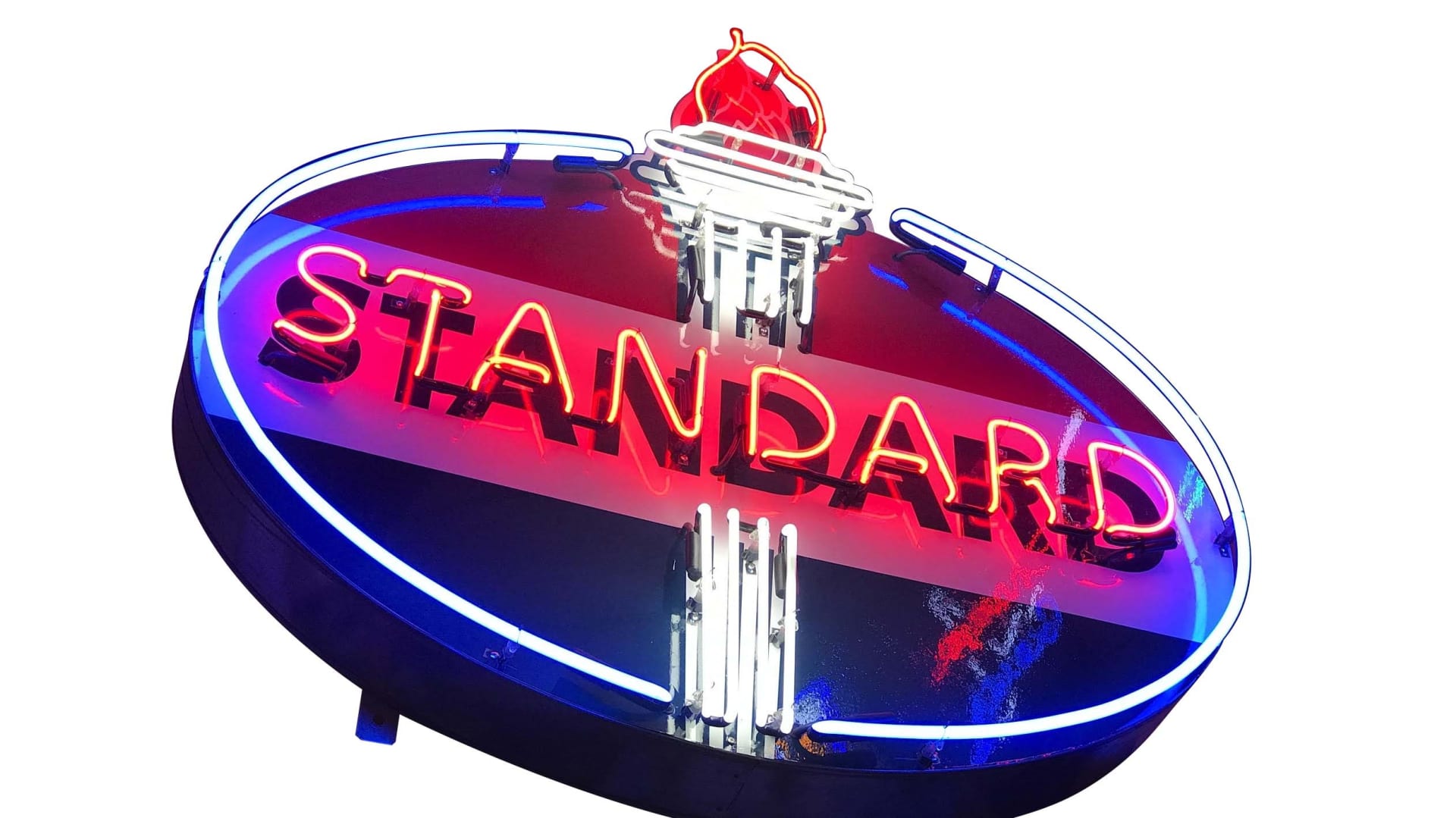 Standard Oil Flashing Neon 50x55 at Kissimmee 2020 as M341 Mecum Auctions