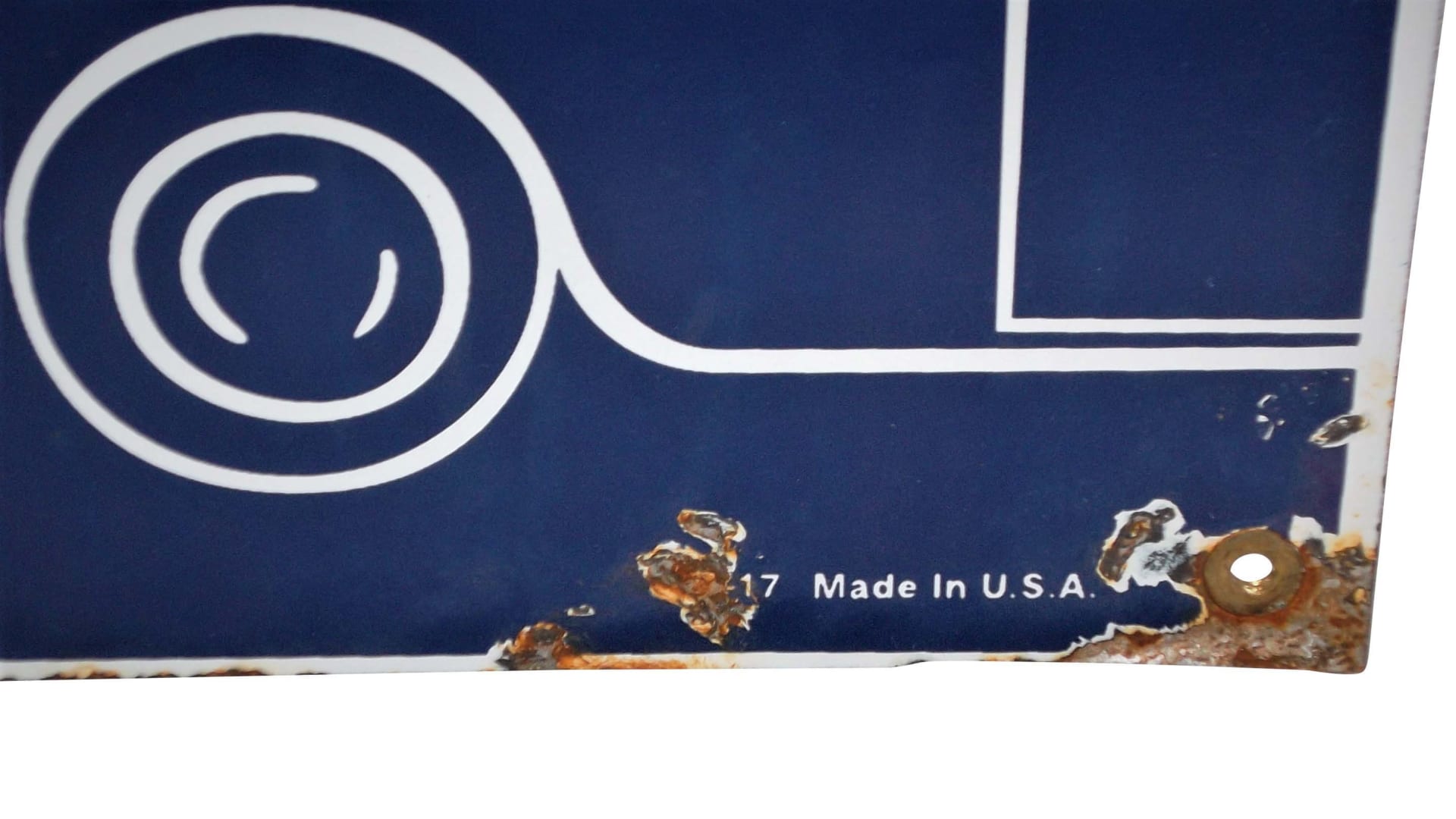 Bear Headlight Alignment SingleSided Porcelain Sign 28x16 at Kissimmee