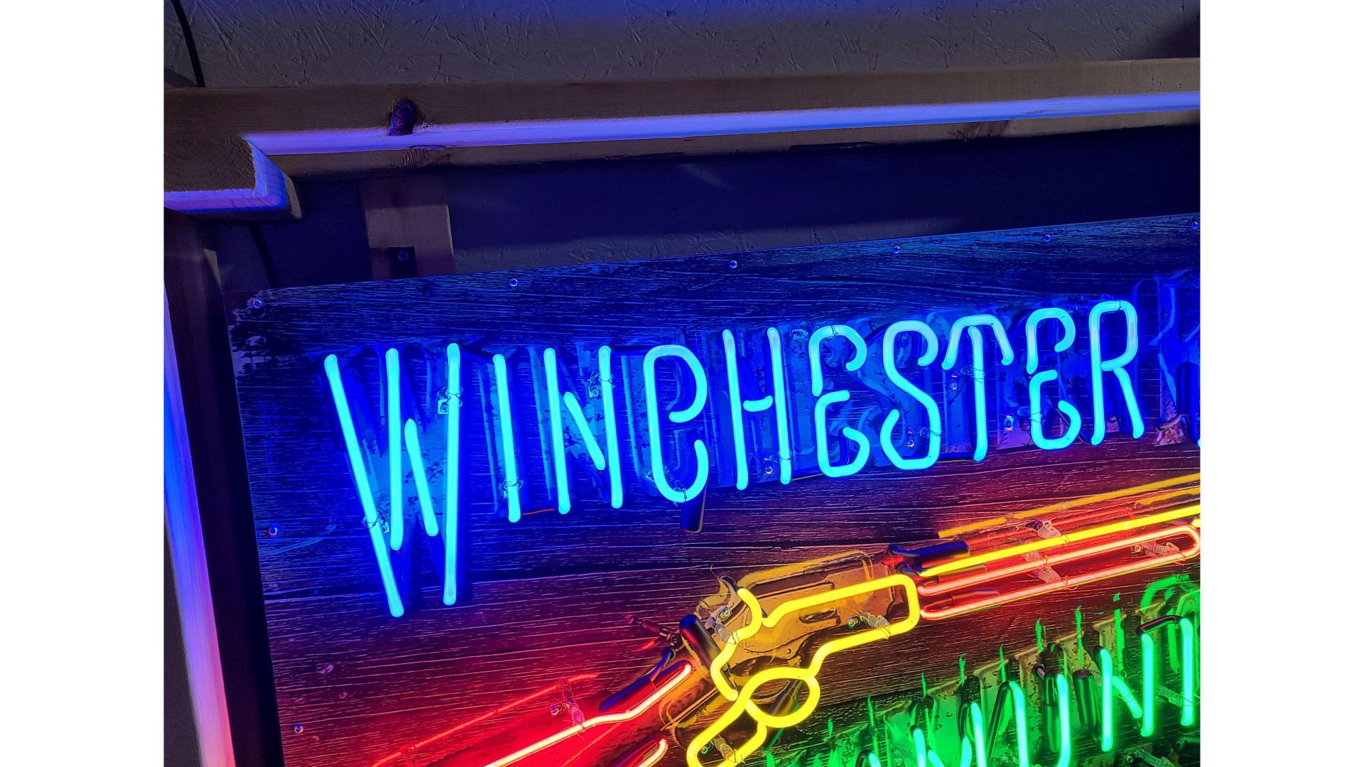 Custom Winchester SingleSided Tin Neon Sign at Kissimmee 2022 as M84