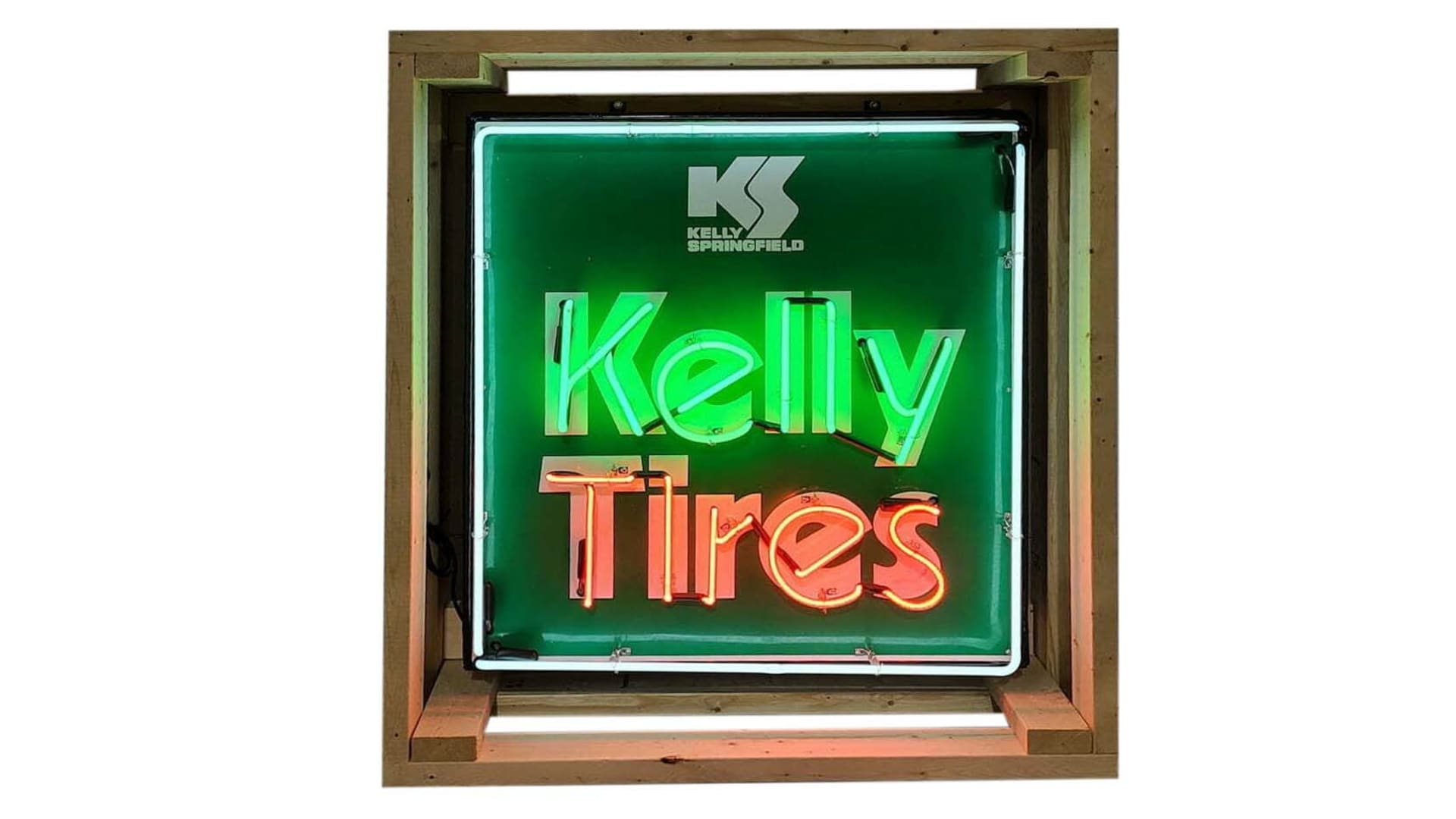 Kelly Tires SingleSided Tin Neon Sign at Kissimmee 2022 as M116